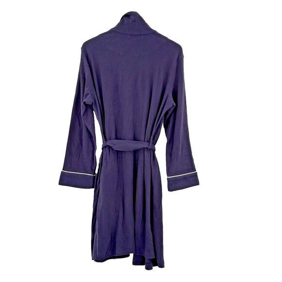 NEW W TAGS Black Label Ralph Lauren Navy Blue Shawl Collar Bath Robe Soft MEDIUM - Picture 5 of 16